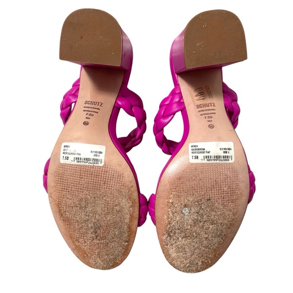 Schutz Myreh Mestico Pink Sandal Heels - Picture 7 of 8